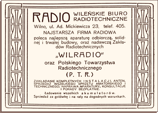 Wileńskie Biuro Radiotechniczne, Wilradjo