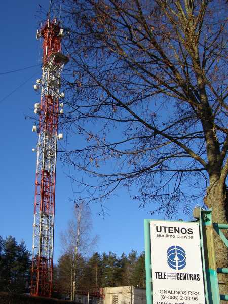 Ignalina. LRTC radijo relinės stoties stiebas