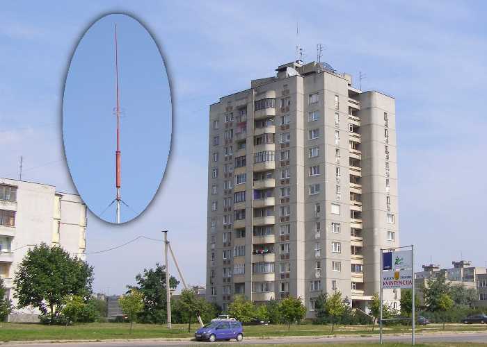 Kaunas. Šarkuvos 26. „Studio Seven” stoties antena